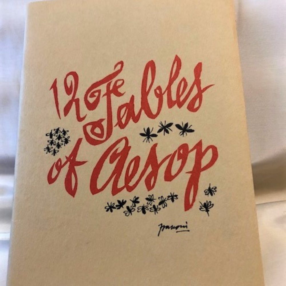 12 Fables of Aesop Linoleum Blocks by Frasconi